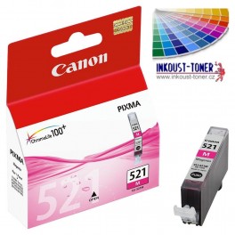 Canon CLI-521M cartridge červená (purpurová) - originální