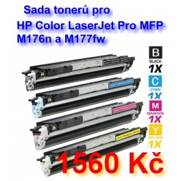 sada tonerů pro HP Color LaserJet M176 a M177 - kompatibilní